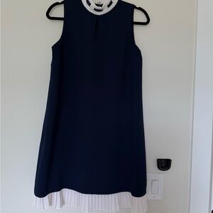 Nanette Lepore Navy and White Formal Kids Dress